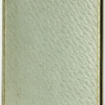 An empty textured book cover with a gold border